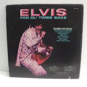 Elvis Raised on Rock & For Ol' Times Sake Vinyl Record LP 1973 APL1-0388 Vintage